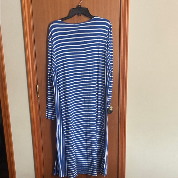 Dainty Jewells Classic Blue and White Dress - Picture 3 of 3